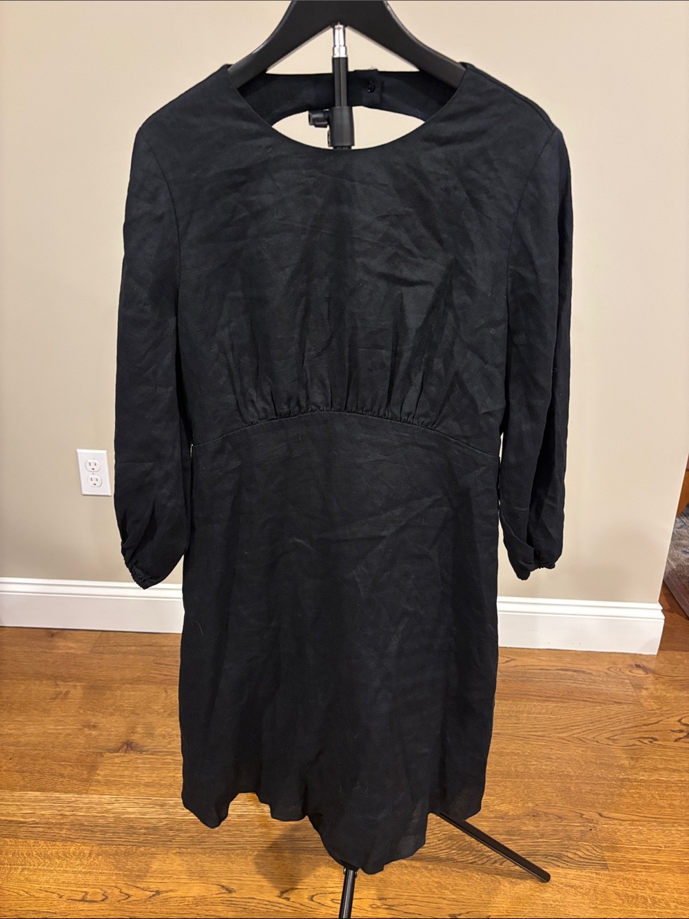 Banana Republic Black Women's 3/4 Sleeve Dress